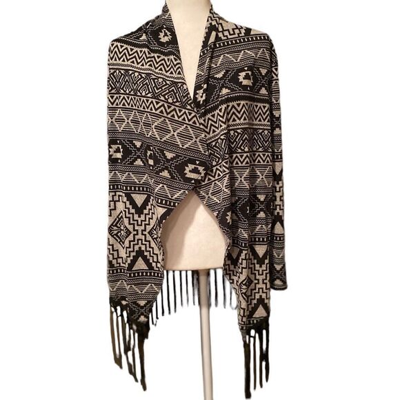 R Rouge Southwestern Fringed Cardigan - Picture 1 of 10